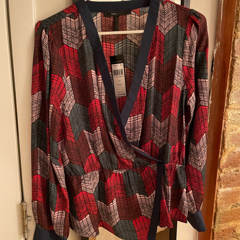 long sleeve BCBG top. Brand new